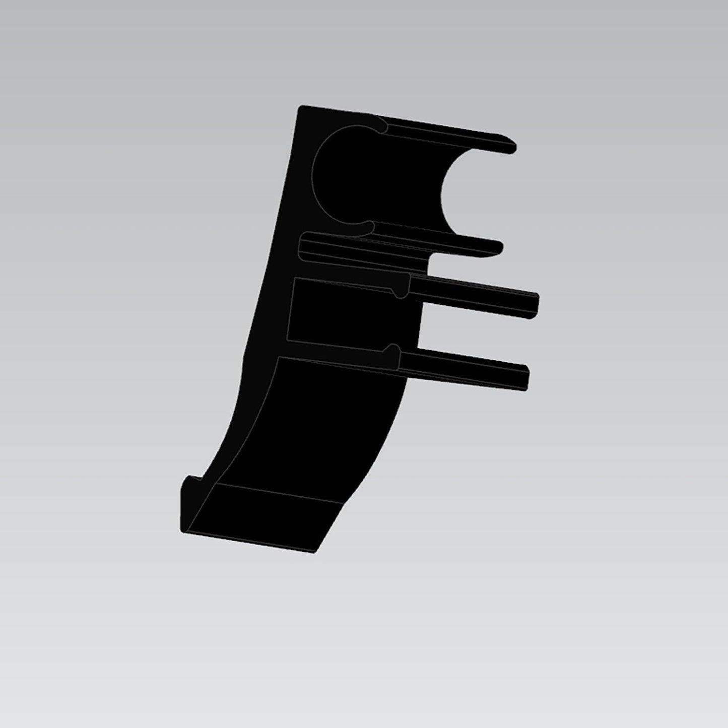 Hard Hat Accessory Clip - Injection-Molded PETG Pencil & Marker Holder, Elastic Slot Fits Milwaukee Markers, Heat-Resistant