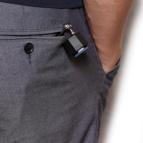 Billiard Cue Chalk Holder with Octagon Design for Predator Chalk - Pocket Clip Case