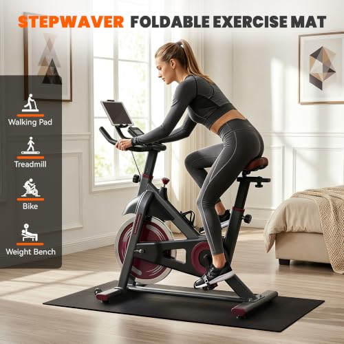 Treadmill Mat for Carpet & Hardwood Floors - 63" x 30" x 0.2" Thick