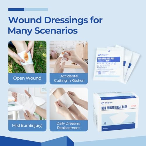 Sterile Nonwoven Gauze Pads 3" x 3" - 60 Packs with 120 Pieces