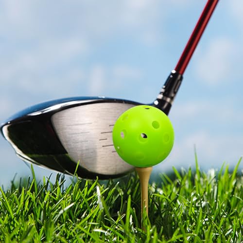 Plastic Golf Balls - Limited Flight Practice Set, 12 Green Balls