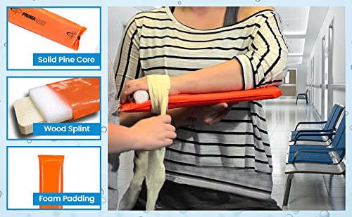 16" Padded Wood Splint with Vinyl Casing - Emergency Support