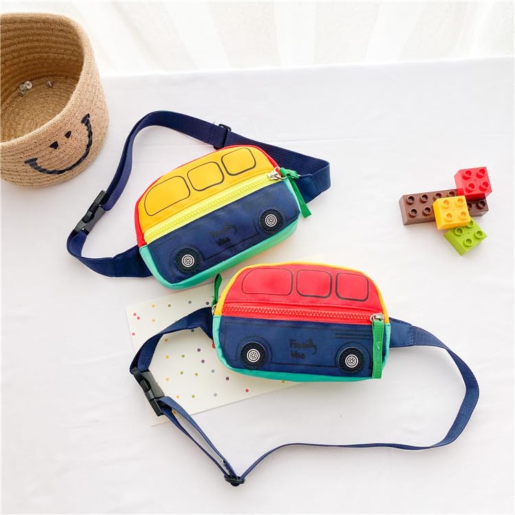 Kids Fanny Pack - Small Red Crossbody Bag for Boys