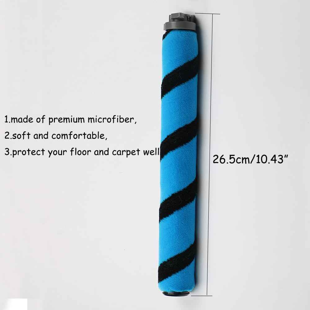 Soft Brushroll Replacement Parts for Shark Vertex DuoClean Vacuum AZ2002 Vacuum Replacement Belt for Shark AZ2002 AZ2000 AZ2000W AZ2000WWK HZ2002 LA502 (1PCS Brush Roll and 1PCS Vacuum Belt)