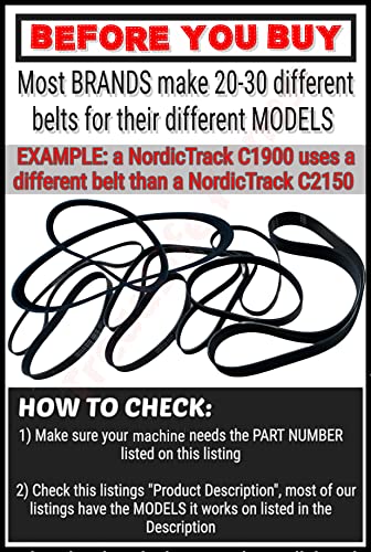 Treadmill Drive Belt - Part No. 0K58-01114-0000 for LifeFitness Models