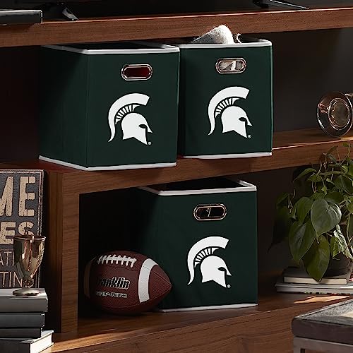 Michigan State Spartans NCAA Storage Bin - Collapsible Fabric Organizer for Home & Office