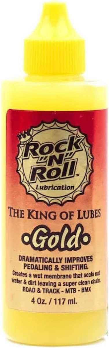 Rock N Roll Gold Chain Lubricant - 4-Ounce Bottle for Smooth Performance & Durability