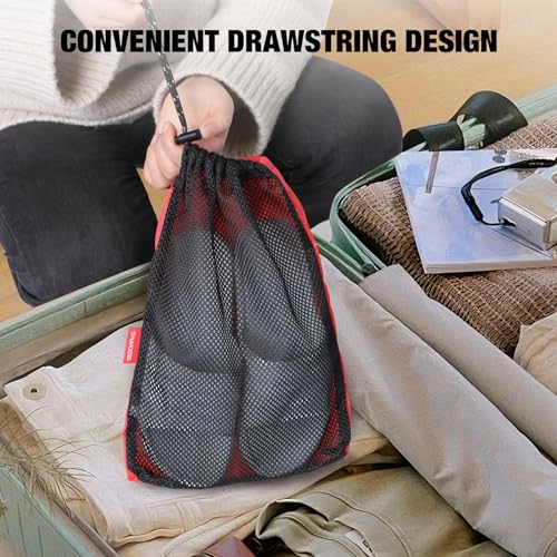 Redcamp 5-Piece Small Ditty Bags Set, Black – Ultralight Nylon Mesh & Fabric Pouches