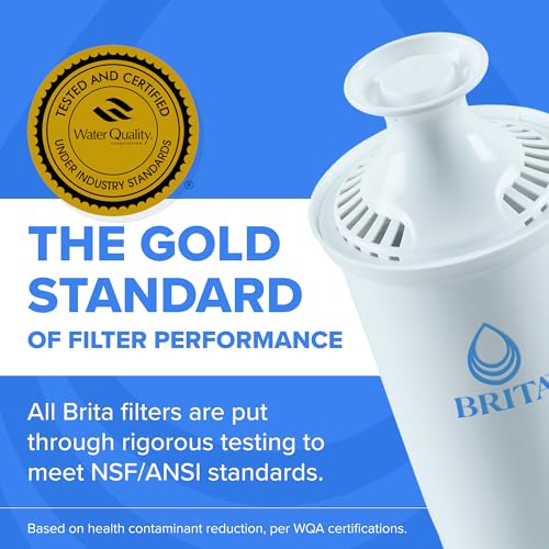 Brita Large 10-Cup Water Filter Pitcher Black with BritaPlus Filter