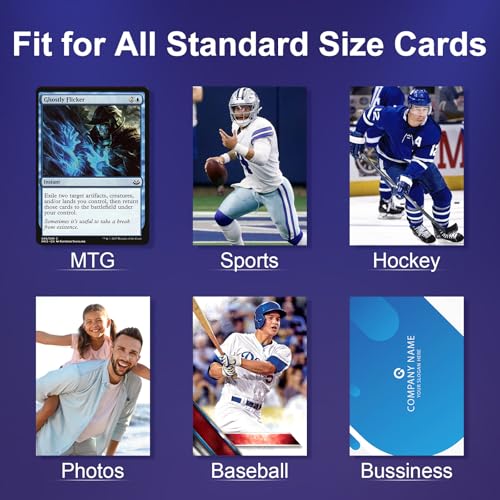 Clear Trading Card Sleeves - 200 Count Soft Plastic Protectors for Standard Cards