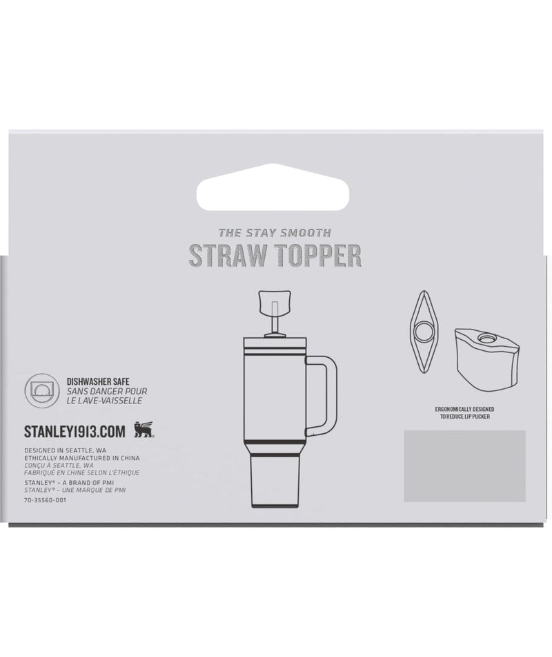 Stanley Quencher Stay Smooth Anti-Pucker Straw Topper 2-Pack | Ergonomic Sip Through Straw Cap for Tumbler with Handle | Silicone Accessory for Drinking Cup | BPA-Free | Twilight