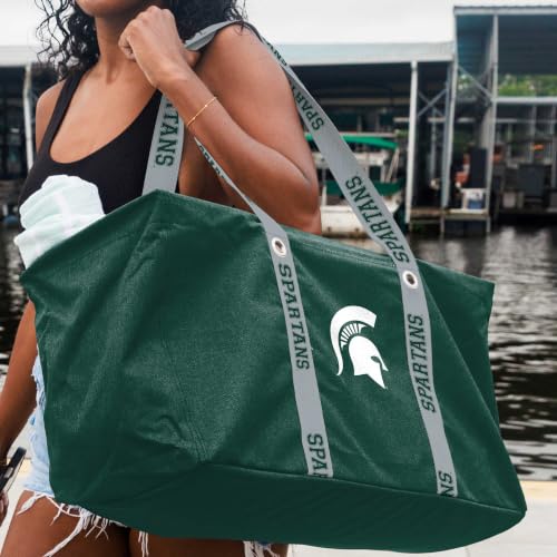 Michigan State Spartans Large Picnic Caddy Tote Bag - Collapsible Design