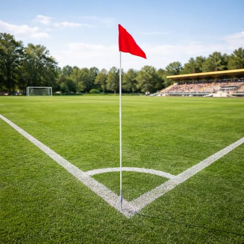 67-Inch Soccer Corner Flags Set of 4 - Durable & Portable