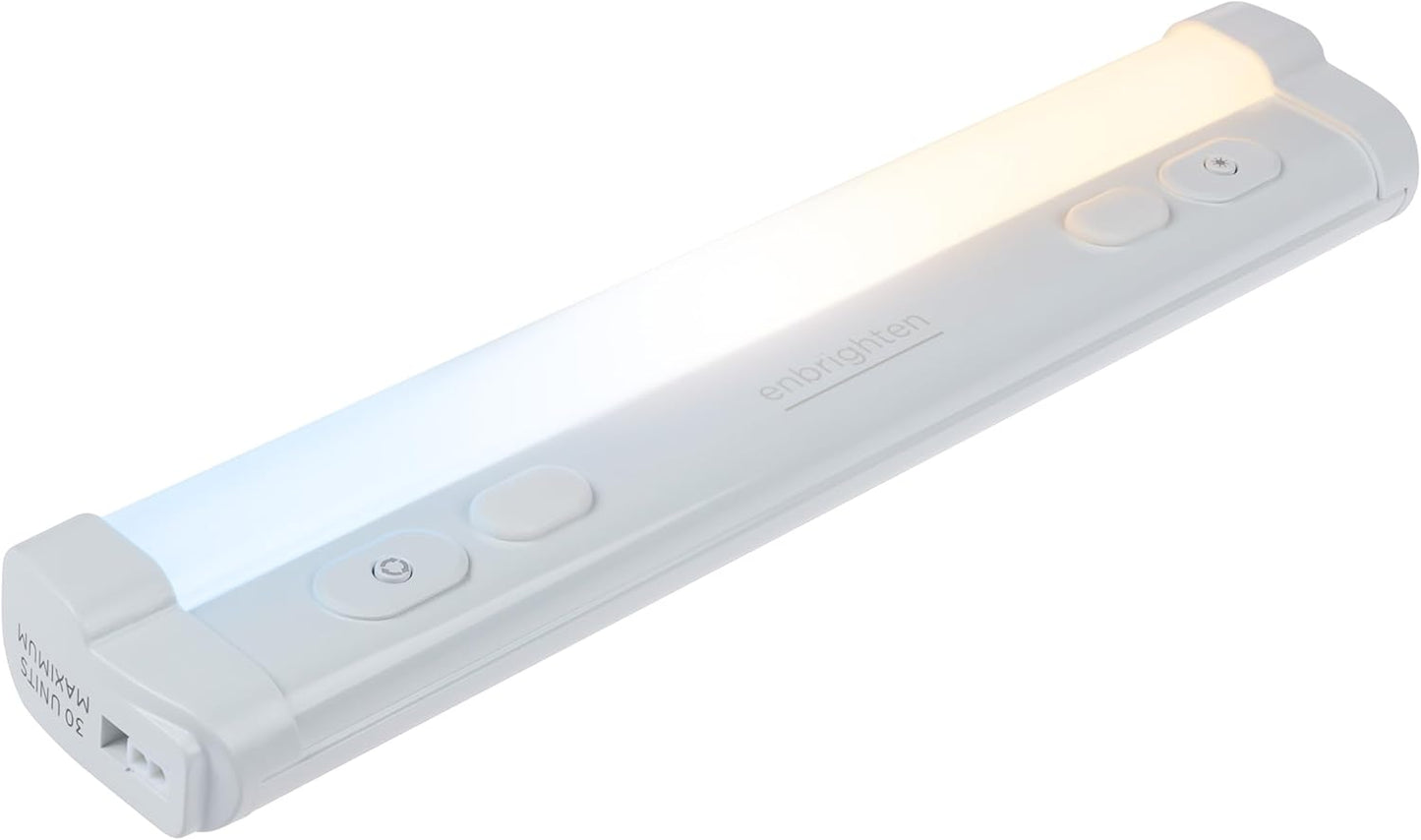 Enbrighten 24-Inch Dimmable Under Cabinet Lights - 1560 Lumens, 5 White Settings, Linkable Kitchen Lighting