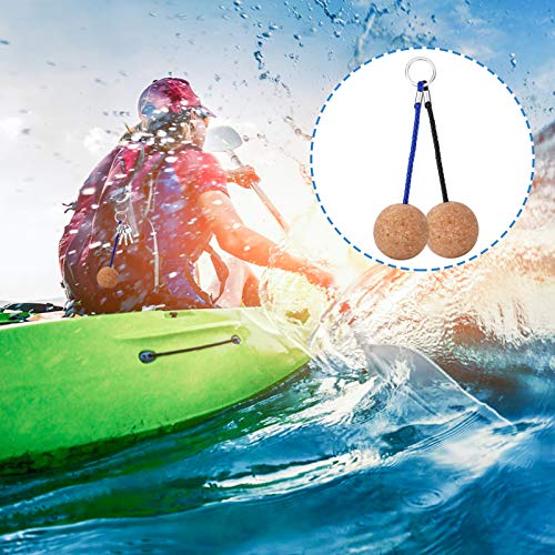 Floating Cork Ball Keyring - 53mm Waterproof Key Float for Water Sports