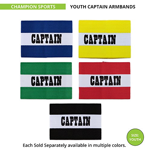 Youth Captain Armband - Elastic Soccer & Football Team Band - Medium