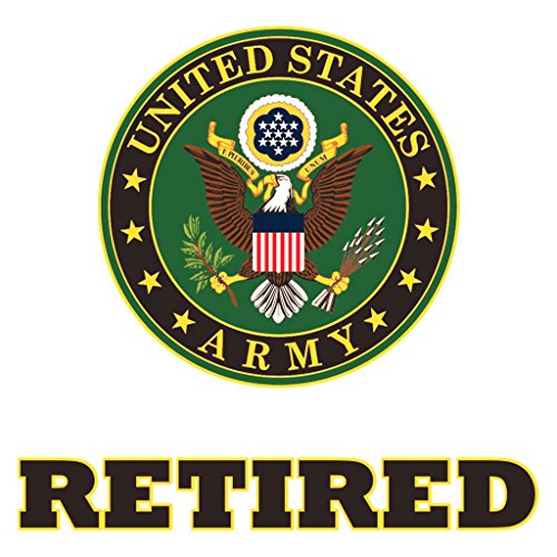 US Army Retired Decal Sticker - 4-Inch Vinyl Design