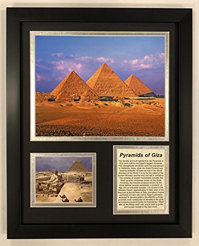 Pyramids of Giza Framed Double Matted Photo Collage - 12" x 15"
