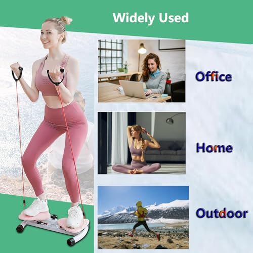 Ab Twister Machine with Resistance Bands - 330 lbs Weight Capacity
