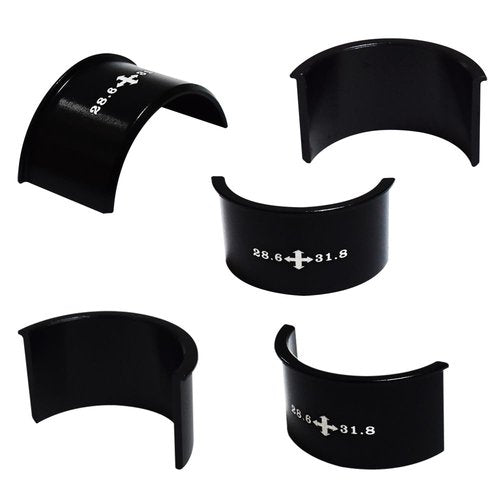 Xmomx 3 Kinds Front Derailleur Adjust Conversion Clamp Shim Spacer Adapter Sheet 28.6 to 31.8 to 34.9mm Aluminum Alloy for MTB Mountain Road Bicycle 1 Set