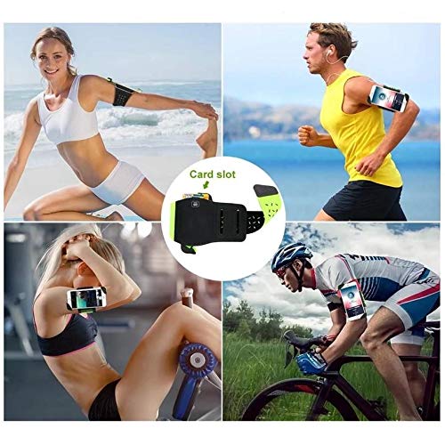 Adjustable FlexSport Armband for Sony NW-ZX300 Walkman - Stark Green