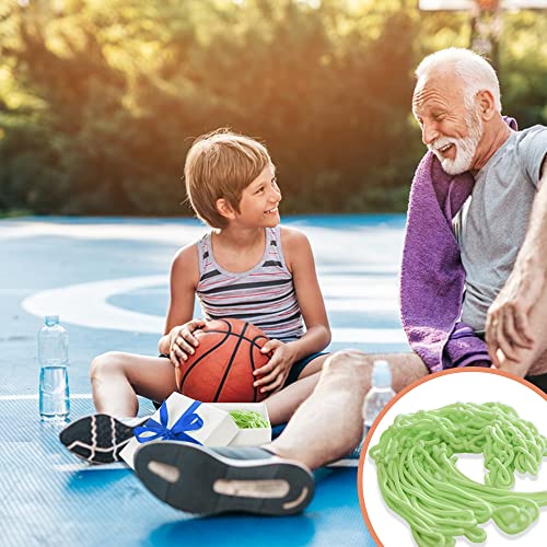 Fluorescent Green Basketball Net - All Weather Anti-Whip Replacement, 12 Loops