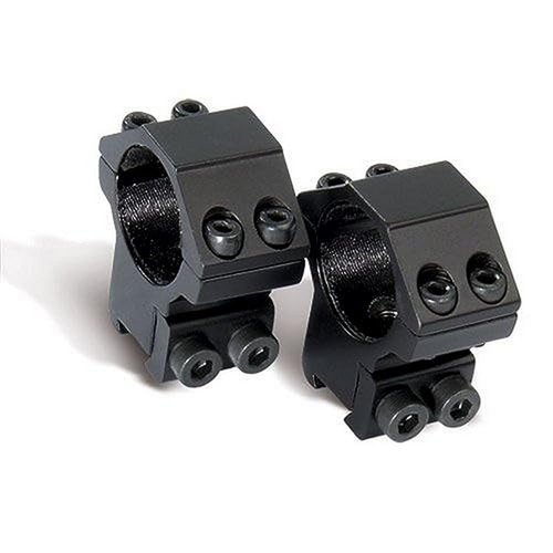 CenterPoint Optics CPM2PA-25H Two-Piece High Profile Rings For Integral Dovetail Mount, Black