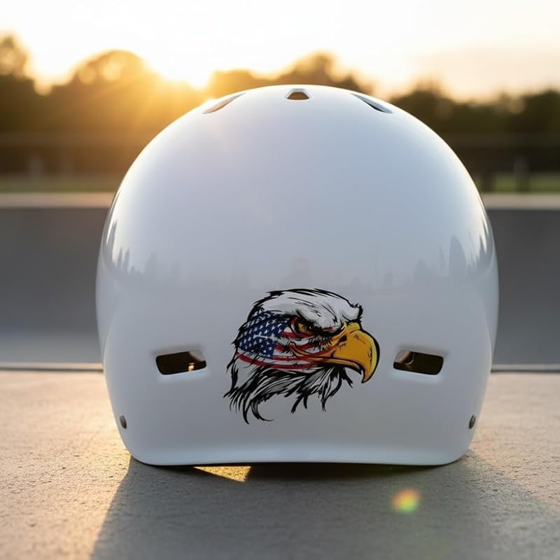 Patriotic Bald Eagle Vinyl Decal Sticker - 5 Inch