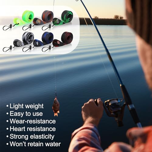 12 Pcs Fishing Rod Sleeves & Lure Wraps Set for Rods, Grey - Teyva Daily