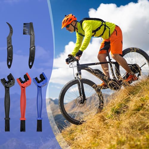 Motorcycle Chain Cleaning Tool Set - 3pcs Brush Kit
