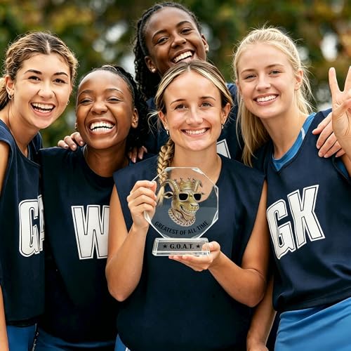 5-Inch G.O.A.T. Acrylic Trophy - Fun Fantasy Football Award