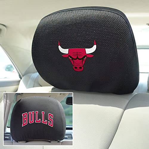 Chicago Bulls Polyester Head Rest Cover - Team Colors