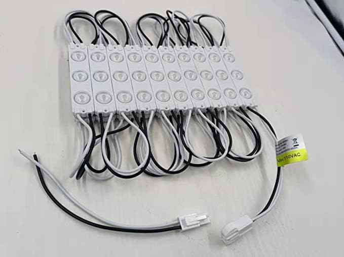 110V AC LED Module - 100pcs 1.5W White Decorative Lights for Signage & Advertising