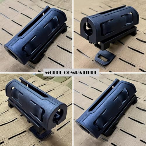 Tactical Flashlight Holster with Quick-Draw & Molle Mount for Duty Belt