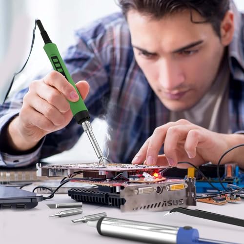 5PCS Soldering Iron Tips for 190W Soldering GunReplacement, High-Performance Tips for 190W Soldering Iron, Fast Heating,Fit PCB, DIY, Electronics Repair