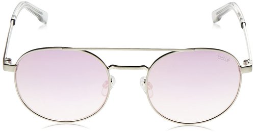 Bolle OVA Sunglasses Shiny Silver Unisex-Adult Small