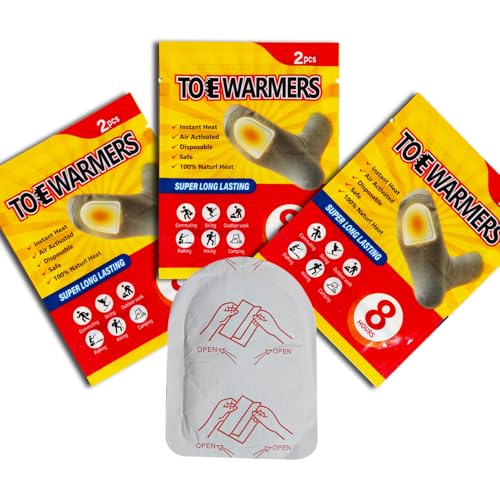 Women's Toe Warmers - 8-Hour Heated Adhesive Pads for Winter - Style 3