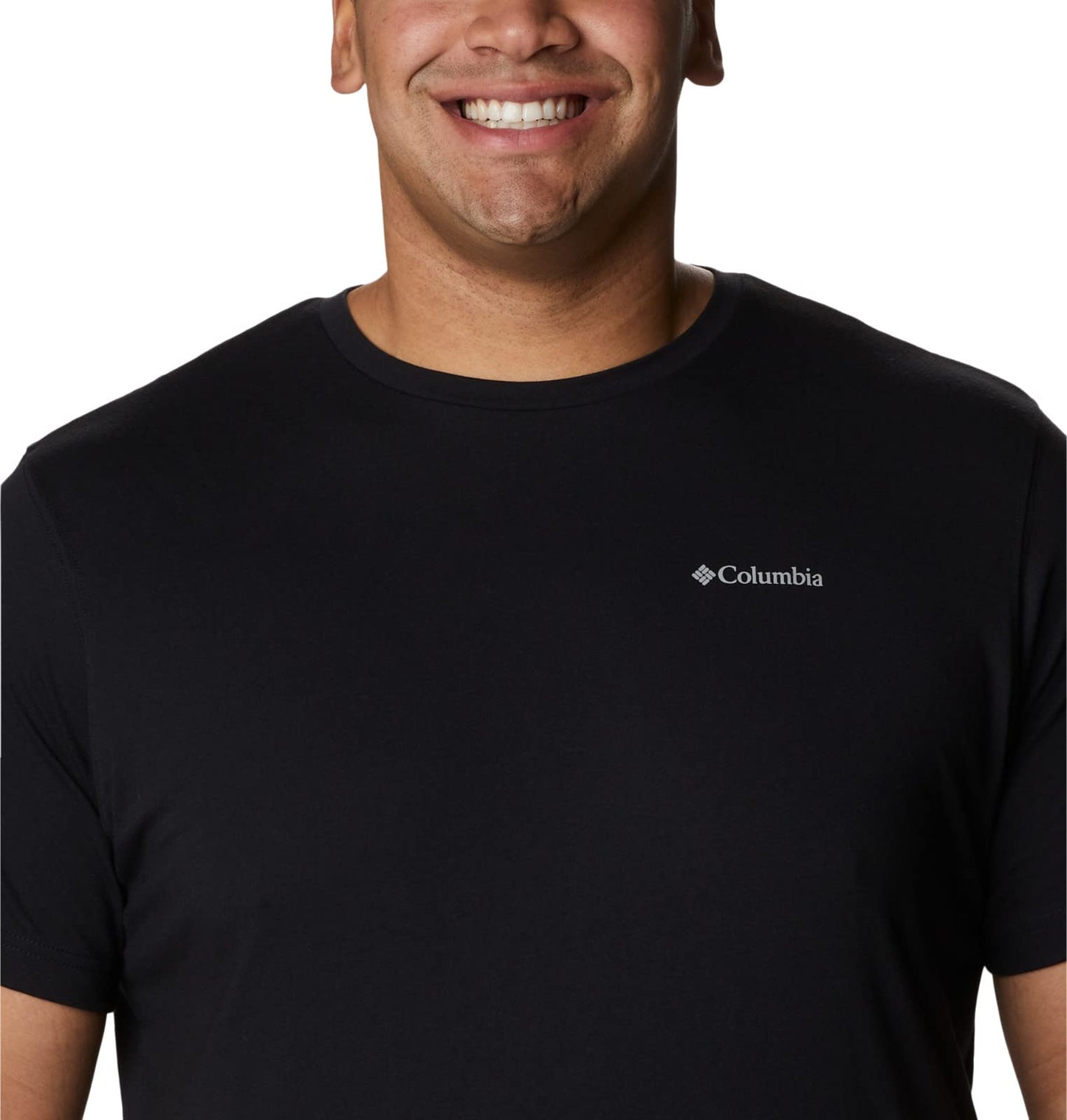 Columbia Men's Thistletown Hills Graphic Short Sleeve, City Grey Heather/Hikers Graphic, Large Tall