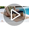 Adjustable Meditation Bench - 3 Height Settings, Bamboo & Cushioned Seat