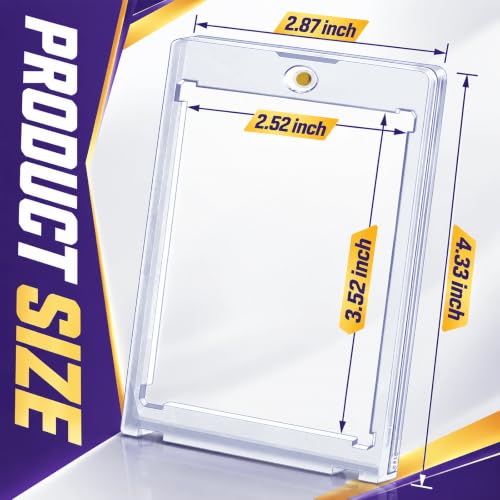 Magnetic Card Holders - 35PT UV Protection for Trading Cards (8ct)