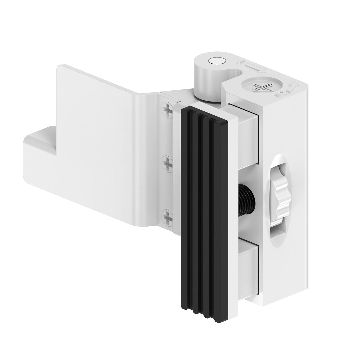 StickNGo Upgraded Portable Security Door Reinforcement Lock - No Drilling Flip Lock Latch Prevents Unauthorized Entry Fits Inward-Opening Doors, Apartment, Hotel, Travel (White-1 Pc)