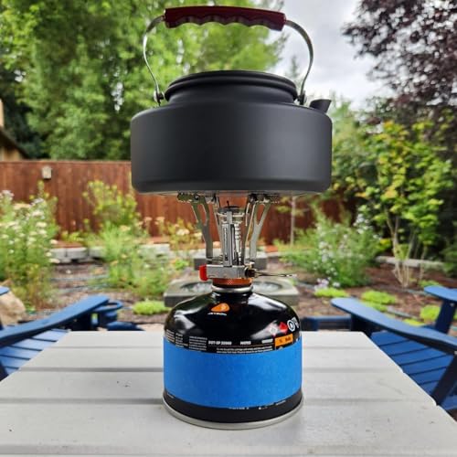 Portable Camping Stove with Piezo Ignition Lightweight Backpacking Cooktop