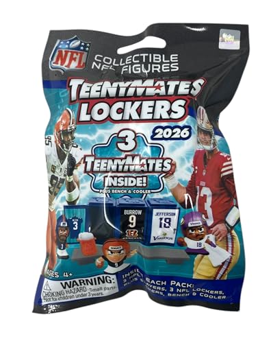 Teenymates NFL Series 14-2026 Locker Room Pack - Team Colors Figures