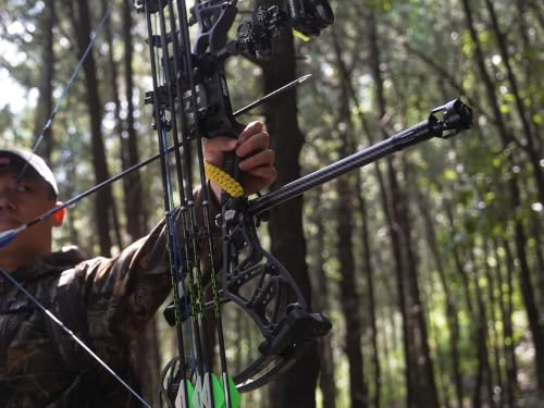 MAJWILD 8in Carbon Stabilizer for Compound Bows, Archery Balance & Vibration Dampening