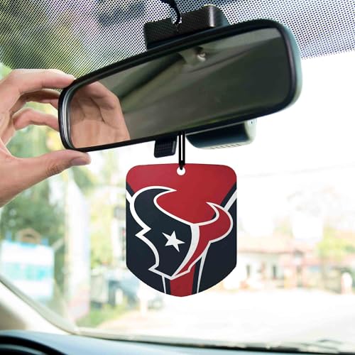 NFL Houston Texans Car Air Freshener - 2 Pack, Black Ice Scent