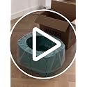 Travel Potty Foldable with Leak-Proof Design and 10 Liners for Toddler Potty Training