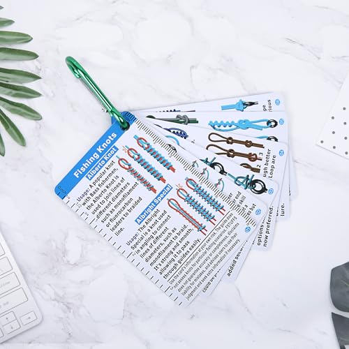 Fishing Knot Cards - Waterproof Pocket Guide & Knot Tool