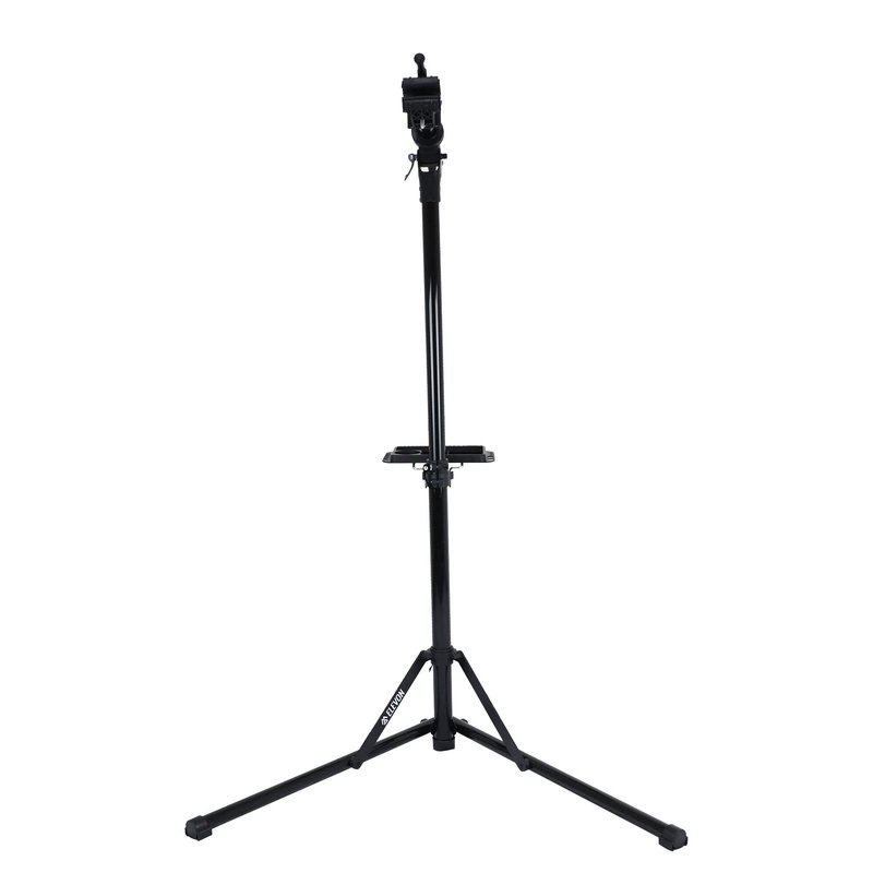 Elevon Bike Repair Stand Portable Mechanic Rack Height Adjustable (38.5-61.5in) Aluminun Alloy, Black, One Size