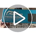 Vertical Fishing Rod Holder - Wall Mounted Rack for 9 Rods