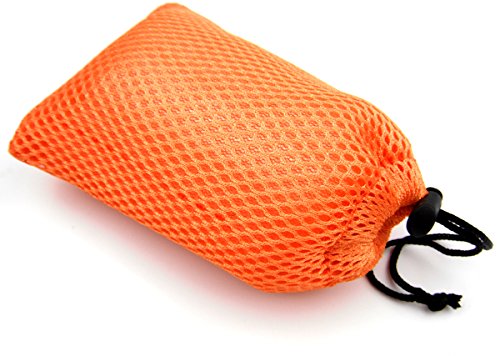 Nylon Mesh Drawstring Bag Pouches - 6pcs Mixed Colors, 9x14cm